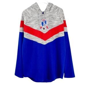 NFL Team Apparel Women's New England Patriots Football Hoodie Sweatshirt Medium